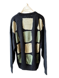 26ss<BR>CristaSeya クリスタセヤ<br>" WASHI PAPER PATCHWORK SWEATER " <BR>パッチワークセーター<BR>【18VD-26-WA】【MEN'S/WOMEN'S】