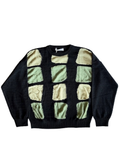 26ss<BR>CristaSeya クリスタセヤ<br>" WASHI PAPER PATCHWORK SWEATER " <BR>パッチワークセーター<BR>【18VD-26-WA】【MEN'S/WOMEN'S】