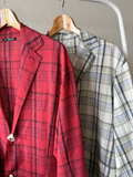 26ss_<br>MAATEE&SONS / マーティーアンドサンズ  <BR>折って折ってJACKET<BR>  H WOOL CHECK <BR>  <BR>【MT6103-0012C】【MEN'S】