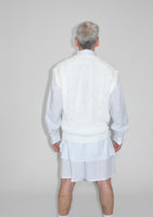 25ss<BR>CristaSeya クリスタセヤ<br>" WASHI PAPER GILET " <br>WASHI PAPER ジレ 4色展開<BR>【19DA-WA】【MEN'S/WOMEN'S】