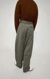 2026年8月入荷予定<br>26AW<BR>CristaSeya クリスタセヤ<br>" DOUBLE PLEATED WIDE PANTS " <br>ダブルプリーテッド<br>ワイドパンツ<BR>【04WM-27 KHA】【MEN'S/WOMEN'S】