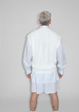 25ss<BR>CristaSeya クリスタセヤ<br>" WASHI PAPER GILET " <br>WASHI PAPER ジレ 4色展開<BR>【19DA-WA】【MEN'S/WOMEN'S】