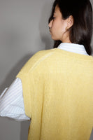 25ss<BR>CristaSeya クリスタセヤ<br>" WASHI PAPER GILET " <br>WASHI PAPER ジレ 4色展開<BR>【19DA-WA】【MEN'S/WOMEN'S】