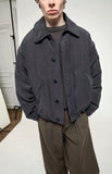 2026年8月入荷予定<br>26AW<BR>CristaSeya クリスタセヤ<br>" CROPPED PADDED BOMBER " <br>クロップドパディット<br>ボンバージャケット<BR>【08GA-27】【MEN'S/WOMEN'S】