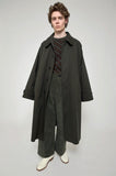 2026年8月入荷予定<br>26AW<BR>CristaSeya クリスタセヤ<br>" OVERSIZED TRENCH<br> WITH LEATHER PATCH " <br>オーバーサイズドコート<BR>【01KA-27】【MEN'S/WOMEN'S】