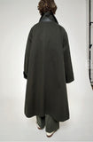 2026年8月入荷予定<br>26AW<BR>CristaSeya クリスタセヤ<br>" OVERSIZED TRENCH<br> WITH LEATHER PATCH " <br>オーバーサイズドコート<BR>【01KA-27】【MEN'S/WOMEN'S】