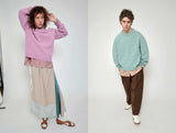2026年8月入荷予定<br>26AW<BR>CristaSeya クリスタセヤ<br>" PADDED COLLAR SHETLAND OVERSIZED SWEATER " <br>パディットカラー<br>シェットランドセーター<BR>【13GA-27 】【MEN'S/WOMEN'S】