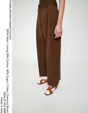2026年8月入荷予定<br>26AW<BR>CristaSeya クリスタセヤ<br>"DOUBLE PLEATED CROPPED TROUSERS  " <br>ダブルプリーテッド<br>クロップドトラウザーズ<BR>【10GA-27】【MEN'S/WOMEN'S】