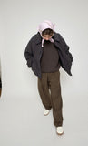2026年8月入荷予定<br>26AW<BR>CristaSeya クリスタセヤ<br>" CROPPED PADDED BOMBER " <br>クロップドパディット<br>ボンバージャケット<BR>【08GA-27】【MEN'S/WOMEN'S】
