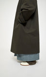 2026年8月入荷予定<br>26AW<BR>CristaSeya クリスタセヤ<br>" OVERSIZED TRENCH<br> WITH LEATHER PATCH " <br>オーバーサイズドコート<BR>【01KA-27】【MEN'S/WOMEN'S】