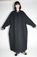 25AW<BR>CristaSeya クリスタセヤ<br>" WOOL LONG COAT " <br>ウールロングコート<BR>【02VC-WO】【MEN'S/WOMEN'S】