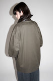 25AW<BR>CristaSeya クリスタセヤ<br>" JAPANESECOTTON OVERSIZED<BR> BLOUSON WITH LEATHERPATCH " <br>レザーパッチオーバーサイズドブルゾン<BR>【07KA-25】【MEN'S/WOMEN'S】