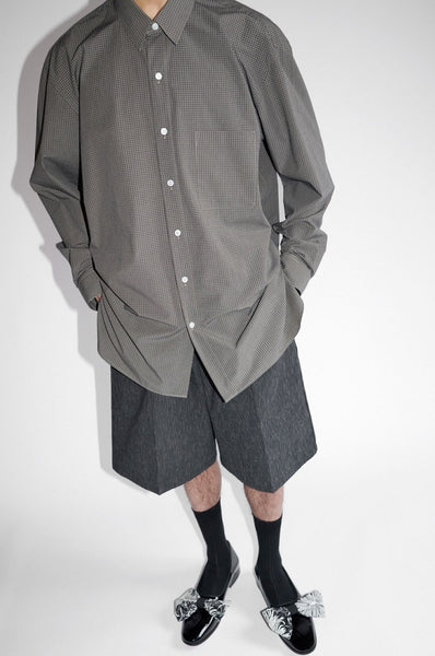 25AW<BR>CristaSeya クリスタセヤ<br>" HANDMADE MEN'S<BR> CLASSIC COLLAR SHIRT " <br>ハンドメイドメンズ<BR>クラシックカラーシャツ<BR>【12SP-25】【MEN'S/WOMEN'S】