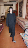 25AW<BR>CristaSeya クリスタセヤ<br>"FLANNEL POLO DRESS  " <br>フランネルポロドレス<BR>【12VC-FL】【MEN'S/WOMEN'S】