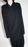 25AW<BR>CristaSeya クリスタセヤ<br>"FLANNEL POLO DRESS  " <br>フランネルポロドレス<BR>【12VC-FL】【MEN'S/WOMEN'S】