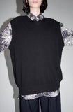 25AW<BR>CristaSeya クリスタセヤ<br>" OVERSIZED V NECK<BR> FLANNEL GILET  " <br>オーバーサイズド<BR>Vネックフランネルジレフランネル<BR>【10VC-FL】【MEN'S/WOMEN'S】
