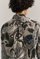 25AW<BR>CASEY CASEY<BR> ケイシーケイシー<br>" BIGRACCOURCIE SHIRT " <br>ロングスリーブプリントシャツ<BR>【25HC299-PRINT】【MEN'S】