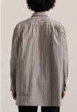 25AW<BR>CASEY CASEY<BR> ケイシーケイシー<br>" HAMNET SHIRT " <br>ロングスリーブストライプシャツ<BR>【25HC302-PAPER COT】【MEN'S】