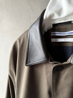 25AW<BR>CristaSeya クリスタセヤ<br>" JAPANESECOTTON OVERSIZED<BR> BLOUSON WITH LEATHERPATCH " <br>レザーパッチオーバーサイズドブルゾン<BR>【07KA-25】【MEN'S/WOMEN'S】
