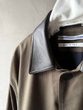 25AW<BR>CristaSeya クリスタセヤ<br>" JAPANESECOTTON OVERSIZED<BR> BLOUSON WITH LEATHERPATCH " <br>レザーパッチオーバーサイズドブルゾン<BR>【07KA-25】【MEN'S/WOMEN'S】