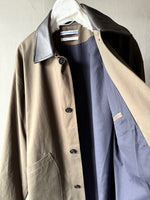 25AW<BR>CristaSeya クリスタセヤ<br>" JAPANESECOTTON OVERSIZED<BR> BLOUSON WITH LEATHERPATCH " <br>レザーパッチオーバーサイズドブルゾン<BR>【07KA-25】【MEN'S/WOMEN'S】
