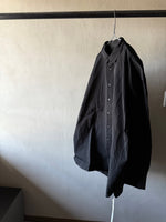 25AW<BR>CASEY CASEY<BR> ケイシーケイシー<br>" HAMNET SHIRT "PICH BLACK <br>ロングスリーブシャツ<BR>【25HC301-PAPER COT】【MEN'S】