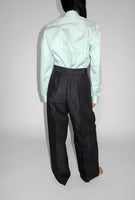 24ss<BR>CristaSeya クリスタセヤ<br>" DOUBLE PLEATED WIDE TROUSERS "  <BR>ダブルプリーテッドワイドトラウザーズ<br>【15SA-WL】【BLACK】<BR>【MEN'S/WOMEN'S】