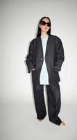 24ss<BR>CristaSeya クリスタセヤ<br>" DOUBLE PLEATED WIDE TROUSERS "  <BR>ダブルプリーテッドワイドトラウザーズ<br>【15SA-WL】【BLACK】<BR>【MEN'S/WOMEN'S】