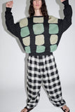 26ss<BR>CristaSeya クリスタセヤ<br>" WASHI PAPER PATCHWORK SWEATER " <BR>パッチワークセーター<BR>【18VD-26-WA】【MEN'S/WOMEN'S】