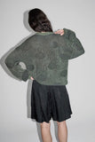26ss<BR>CristaSeya クリスタセヤ<br>" RIBBED POLKA DOTS WASHI PAPER SWEATER " <BR>和紙ドットセーター<BR>【21PA-26-WA】【MEN'S/WOMEN'S】