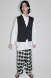 26ss<BR>CristaSeya クリスタセヤ<br>" WASHI PAPER BUTTON DOWN VEST " <BR>ボタンダウンベスト<BR>【11WN-26-WA】【MEN'S/WOMEN'S】