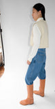 26ss<BR>CristaSeya クリスタセヤ<br>" BLEACHED DENIM<br> HIGH-WAISTED JEANS " <br>ブリーチデニムハイウエストジーンズ<BR>【04ED-K DENIM】<br>【MEN'S/WOMEN'S】