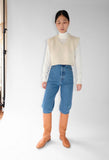 26ss<BR>CristaSeya クリスタセヤ<br>" BLEACHED DENIM<br> HIGH-WAISTED JEANS " <br>ブリーチデニムハイウエストジーンズ<BR>【04ED-K DENIM】<br>【MEN'S/WOMEN'S】