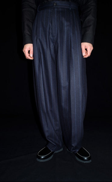 24AW<BR>CristaSeya クリスタセヤ<br>" DOUBLE PLEATED WIDE PANTS " <br>ダブルプリーテッド<BR>ワイドパンツ<BR>【04WM】【MEN'S】