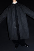 SALE!<BR>CristaSeya クリスタセヤ<br>" OVERSIZED WATERREPELLENT TRENCH WITH LEATHER PATCH " <br>ワックスコットン<BR>オーバーサイズドコート<BR>【01DA】【MEN'S/WOMEN'S】