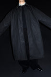 SALE!<BR>CristaSeya クリスタセヤ<br>" OVERSIZED WATERREPELLENT TRENCH WITH LEATHER PATCH " <br>ワックスコットン<BR>オーバーサイズドコート<BR>【01DA】【MEN'S/WOMEN'S】