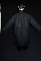 SALE!<BR>CristaSeya クリスタセヤ<br>" OVERSIZED WATERREPELLENT TRENCH WITH LEATHER PATCH " <br>ワックスコットン<BR>オーバーサイズドコート<BR>【01DA】【MEN'S/WOMEN'S】