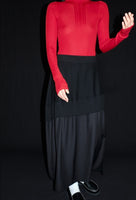 24AW<BR>CristaSeya クリスタセヤ<BR>"  PATCHED LONG SKIRT  " <BR>パッチドロングスカート<br>【11WM-WV】<BR>【WOMEN'S】