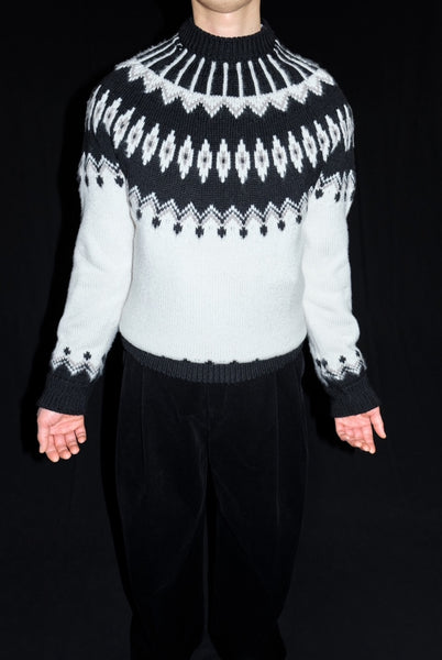 24AW<BR>CristaSeya クリスタセヤ<BR>" OVERSIZED MOUNTAIN SWEATER   " <BR>オーバーサイズドマウンテンセーター<br>【11SP-CO】<BR>【MEN'S/WOMEN'S】