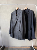 26ss_<br>MAATEE&SONS / マーティーアンドサンズ  <BR>H WOOL MUSOU <BR>ダブルブレスト<BR>ギャザージャケット  <BR>【MT6103-0004】<BR>【MEN'S】