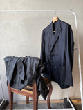26ss_<br>MAATEE&SONS / マーティーアンドサンズ  <BR>H WOOL MUSOU <BR>ダブルブレスト<BR>ギャザージャケット  <BR>【MT6103-0004】<BR>【MEN'S】