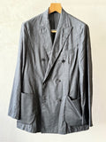 26ss_<br>MAATEE&SONS / マーティーアンドサンズ  <BR>H WOOL MUSOU <BR>ダブルブレスト<BR>ギャザージャケット  <BR>【MT6103-0004】<BR>【MEN'S】