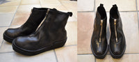 GUIDI グイディ<BR> ORTHOPAEDIC FRONT ZIP SOLE RUBBER/<BR>ラバーソールフロントジップブーツ "PLS HORSE FULL GRAIN<BR> 【MEN'S】<BR>【SHOES】【レザーシューズ】
