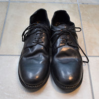 GUIDI グイディ  <BR>CLASSIC DERBY SHOES / SOLE LEATHER/クラシックダービーシューズ<br>"HORSE FULL GRAIN"LINED BLKT 【992X HORSE FULL GRAIN】<BR>【MEN'S】