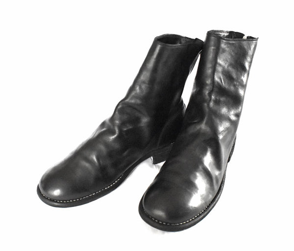 GUIDI / グイディ <BR>"BACK ZIP BOOT SOLE LEATER"<BR>バックジップブーツ<br>"SOFT HORSE FULL GRAIN" BLKT<BR>【986X SOFT HORSE FULL GRAIN 】<BR> 【WOMEN'S】【シューズ】