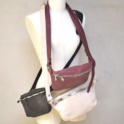 GUIDI  グイディ<br> " SMALL FANNY BAG  " <BR>ウエストショルダーバッグ <BR>SOFT HORSE FULL GRAIN 【BV06】<BR>【MEN'S / WOMEN'S】【BAG】