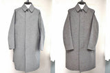 22AW<br>MAATEE&SONS<BR>マーティーアンドサンズ  <BR>TWEED BAL COLLAR COAT <BR> ツイードバルカラーコート<BR> 【MT2303-0703Ｂ】【MEN'S】