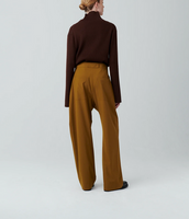 STUDIO NICHOLSON<br> スタジオニコルソン<br>"MEYER"<BR>SNW-982<BR>PANTS ZIP FRONT ROUND LEG PANTS<BR>STRETCH TPOP WOOL<br>【WOMEN'S】