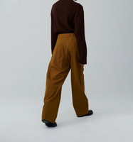 STUDIO NICHOLSON<br> スタジオニコルソン<br>"MEYER"<BR>SNW-982<BR>PANTS ZIP FRONT ROUND LEG PANTS<BR>STRETCH TPOP WOOL<br>【WOMEN'S】