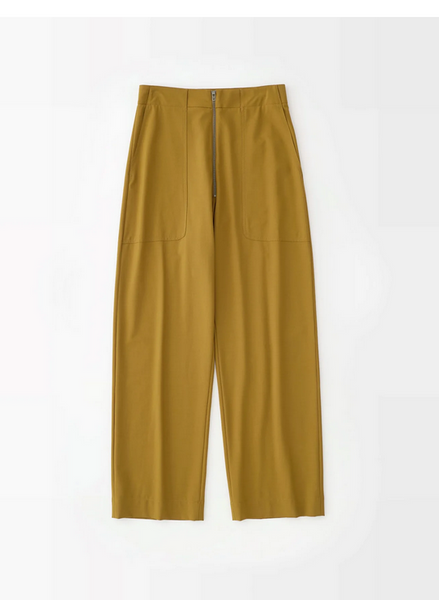 STUDIO NICHOLSON<br> スタジオニコルソン<br>"MEYER"<BR>SNW-982<BR>PANTS ZIP FRONT ROUND LEG PANTS<BR>STRETCH TPOP WOOL<br>【WOMEN'S】